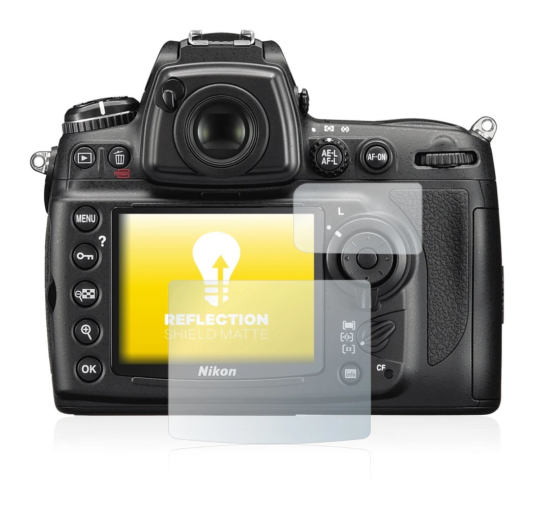 Image of the device Nikon D700 with a wide variety of screen protectors.