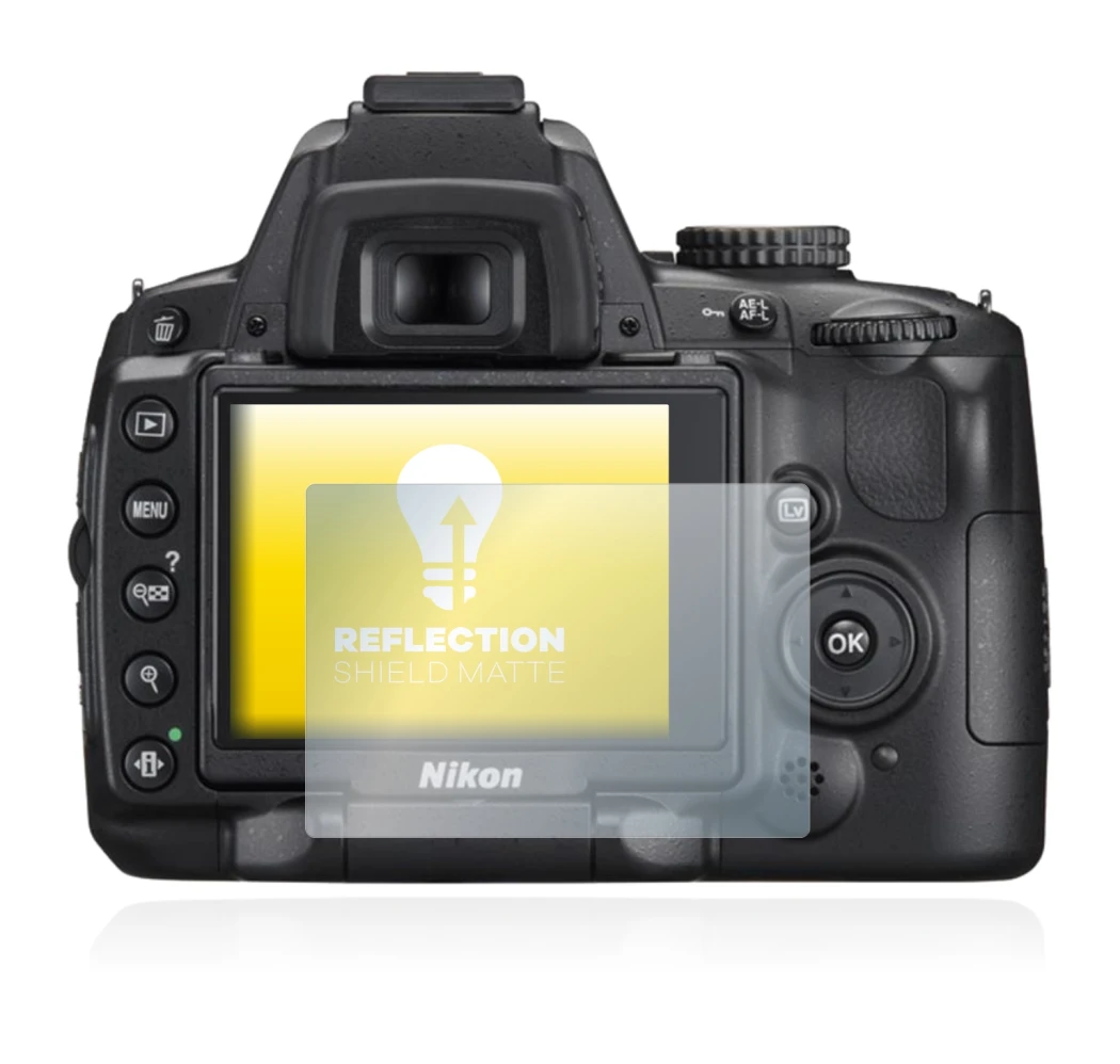 Image of the device Nikon D5000 with a wide variety of screen protectors.