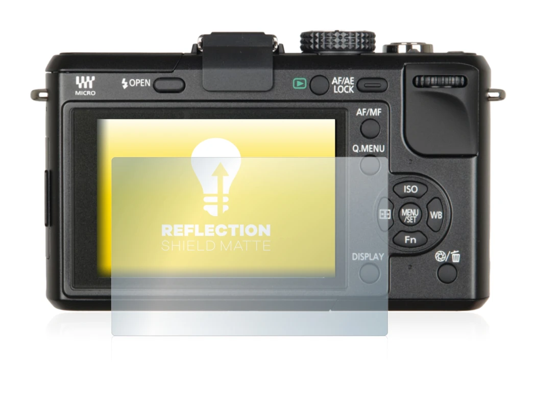 Image of the device Panasonic Lumix DMC-GF1 with a wide variety of screen protectors.