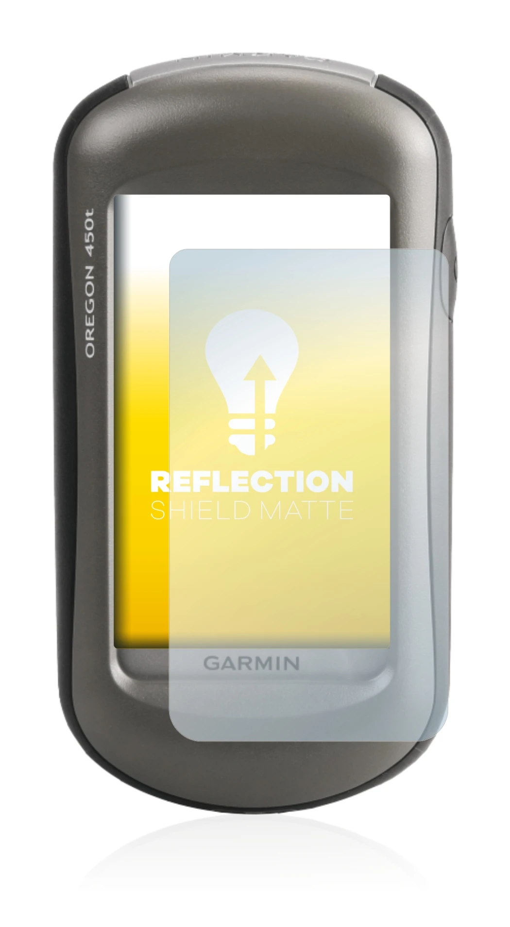 Image of the device Garmin Oregon 450 with a wide variety of screen protectors.