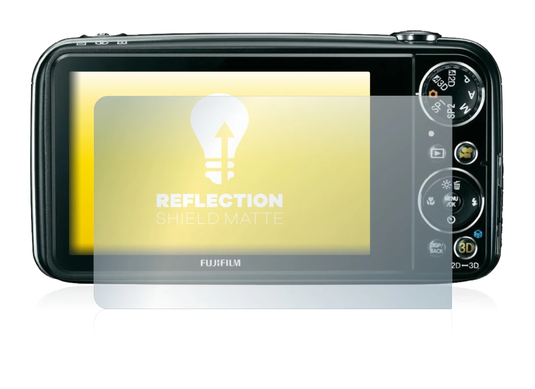 Image of the device Fujifilm FinePix Real 3D W3 with a wide variety of screen protectors.