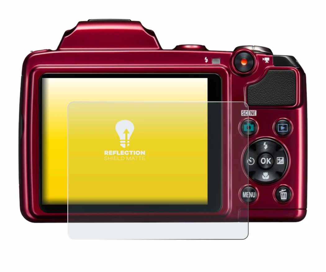Image of the device Nikon Coolpix L120 with a wide variety of screen protectors.