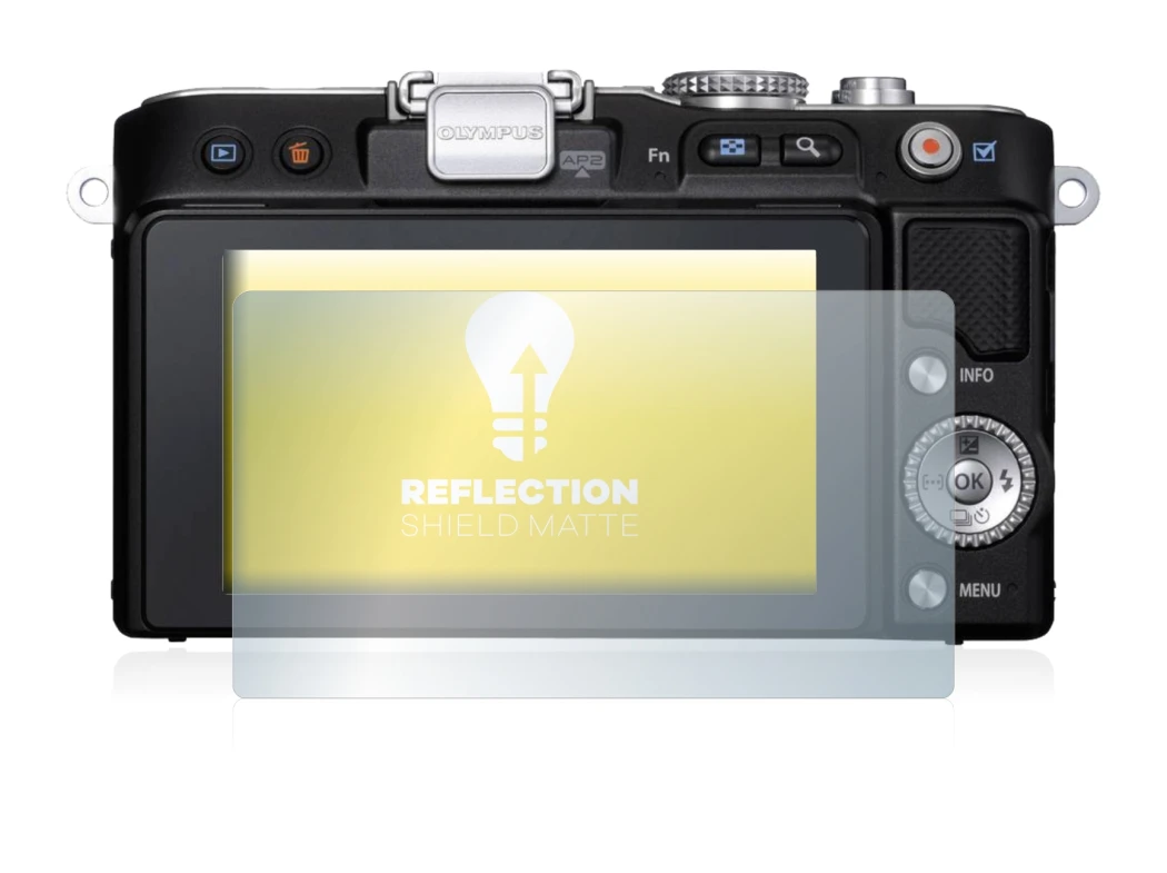 Image of the device Olympus PEN E-PL3 with a wide variety of screen protectors.