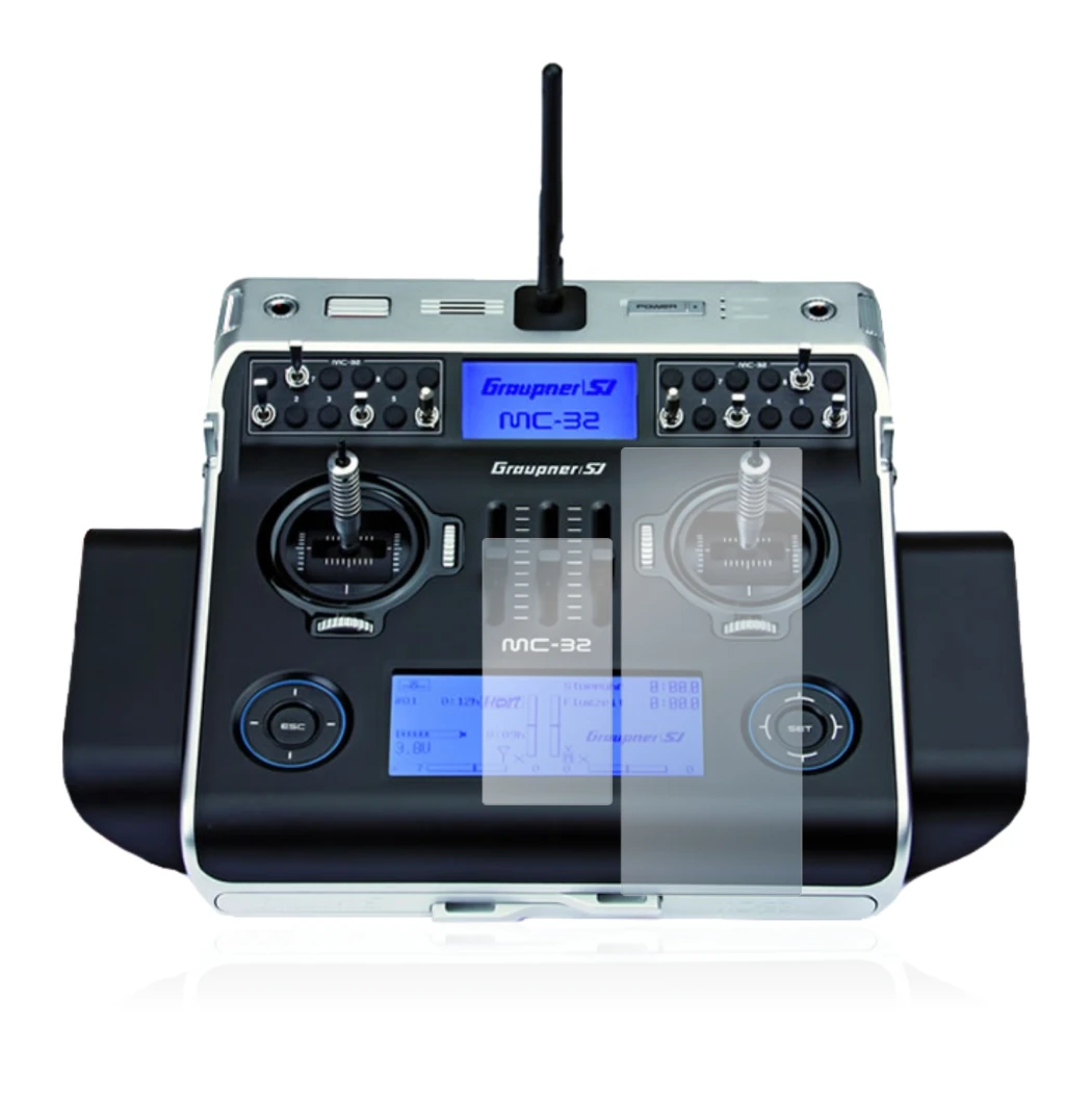 Image of the device Graupner MC-32 HoTT with a wide variety of screen protectors.