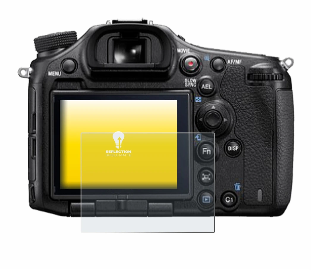 Image of the device Sony Alpha 99 with a wide variety of screen protectors.