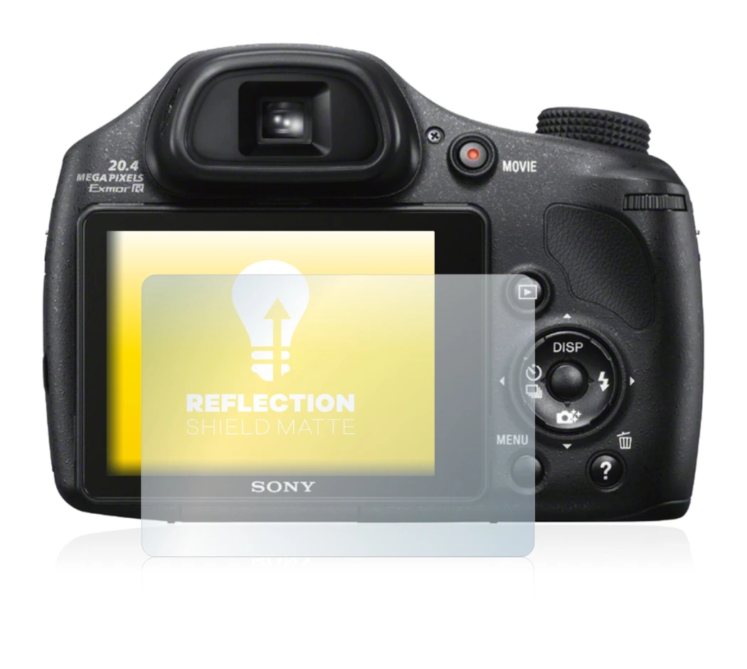 Image of the device Sony Cyber-Shot DSC-HX300 with a wide variety of screen protectors.