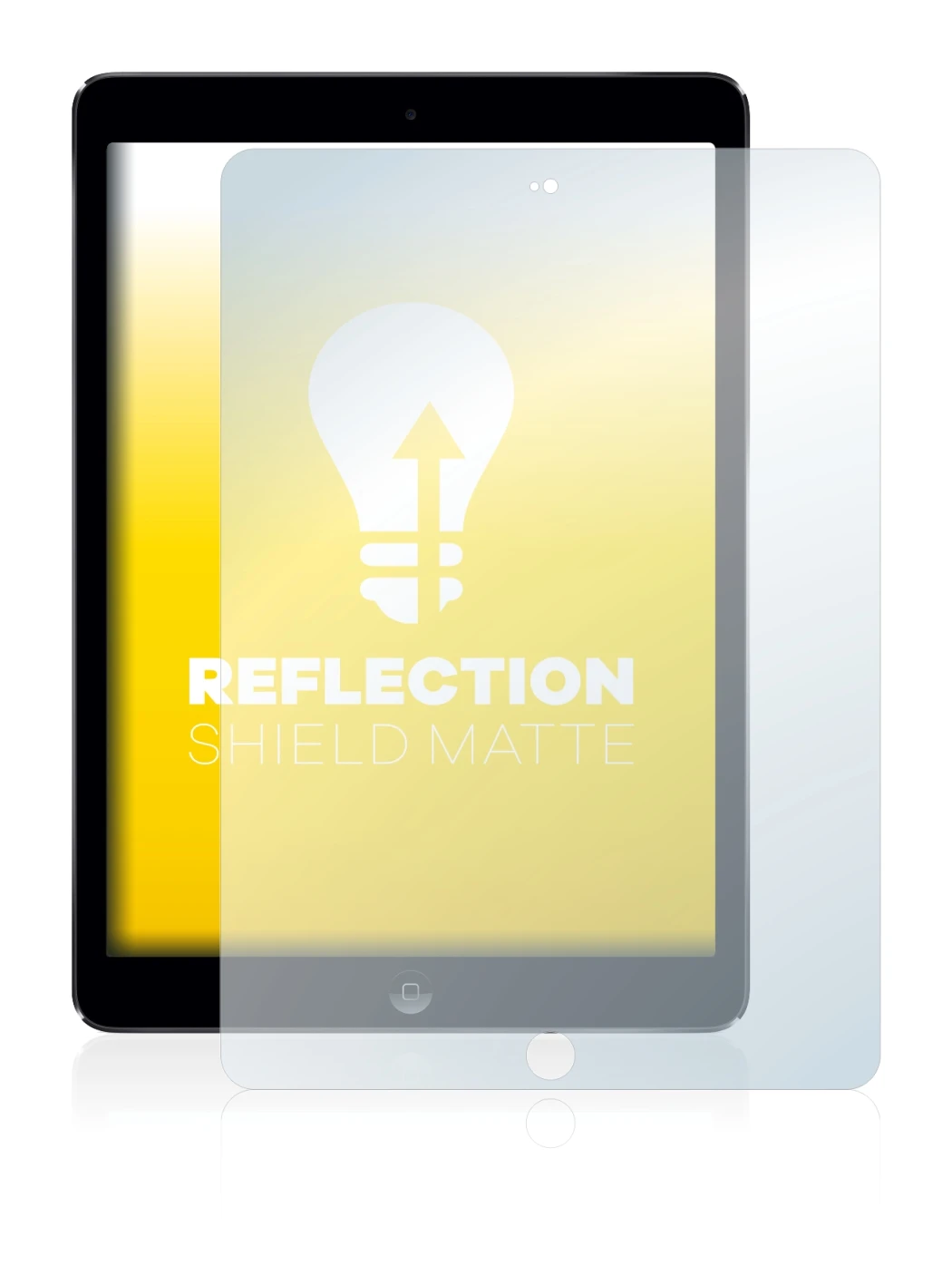 Image of the device Apple iPad Air 2013 with a wide variety of screen protectors.