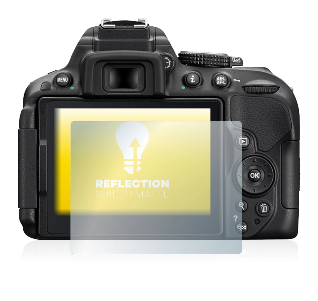 Image of the device Nikon D5300 with a wide variety of screen protectors.