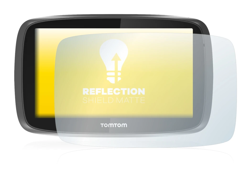 Image of the device TomTom GO 5000 with a wide variety of screen protectors.