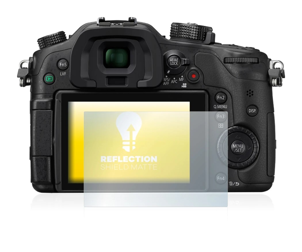 Image of the device Panasonic Lumix DMC-GH4 with a wide variety of screen protectors.