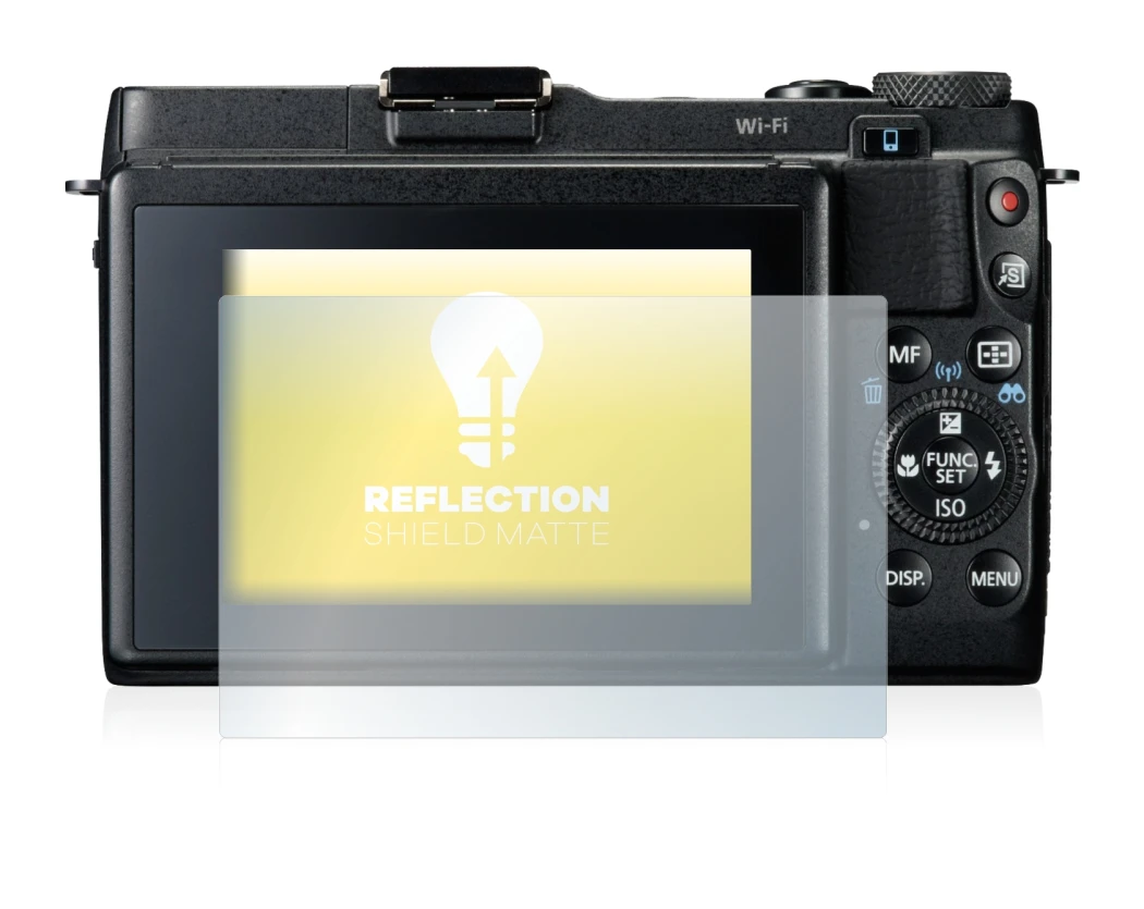 Image of the device Canon PowerShot G1 X Mark II with a wide variety of screen protectors.