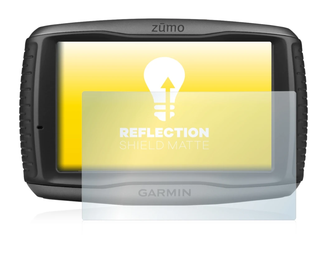 Image of the device Garmin zumo 590LM with a wide variety of screen protectors.