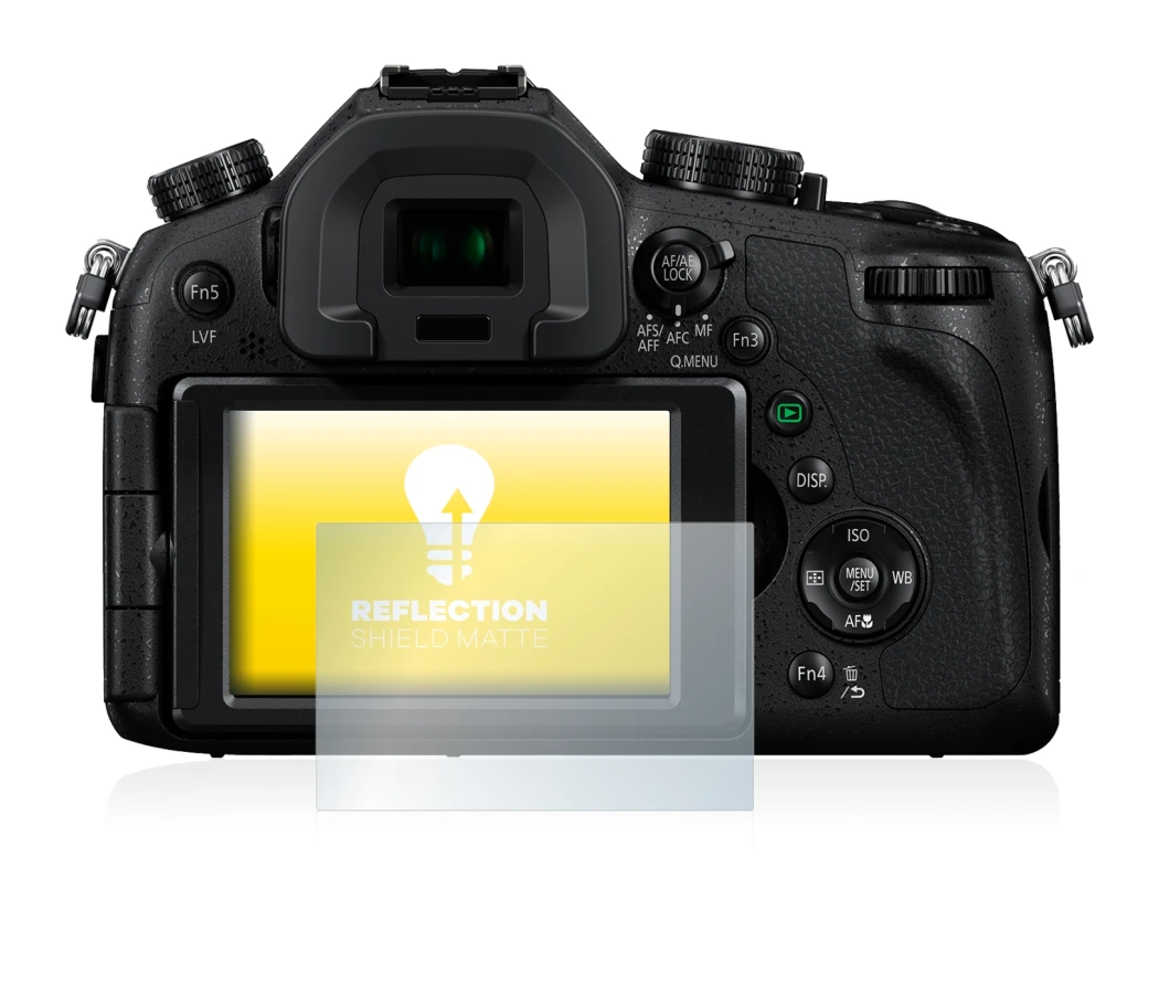 Image of the device Panasonic Lumix DMC-FZ1000 with a wide variety of screen protectors.