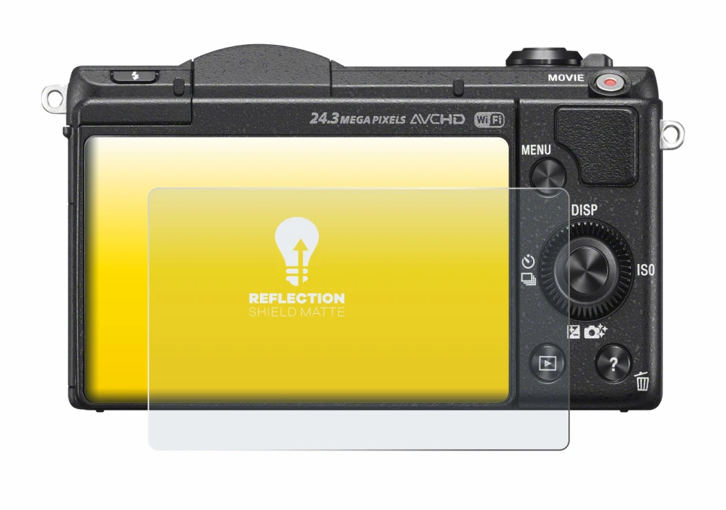 Image of the device Sony Alpha 5100 (DSLR-A5100) with a wide variety of screen protectors.