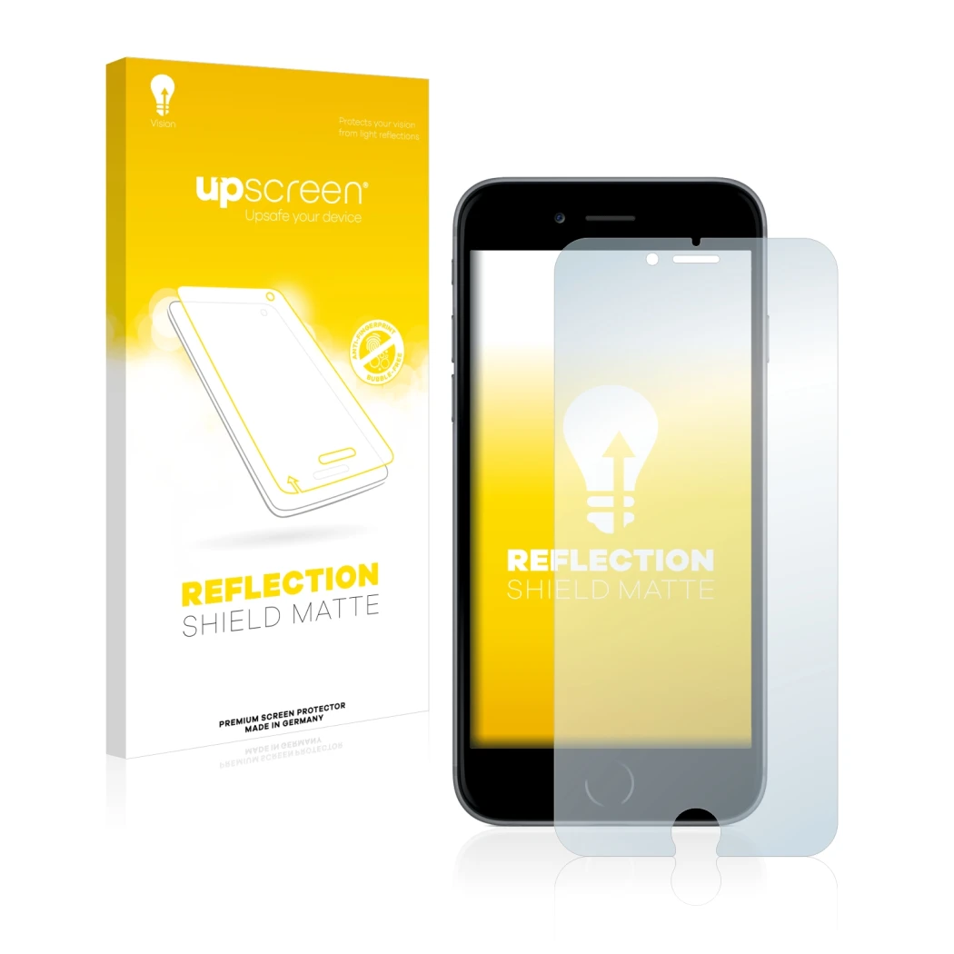 Front side of a product packaging with the brand logo upscreen. Next to it is the device Apple iPhone 6 Plus shown with the co