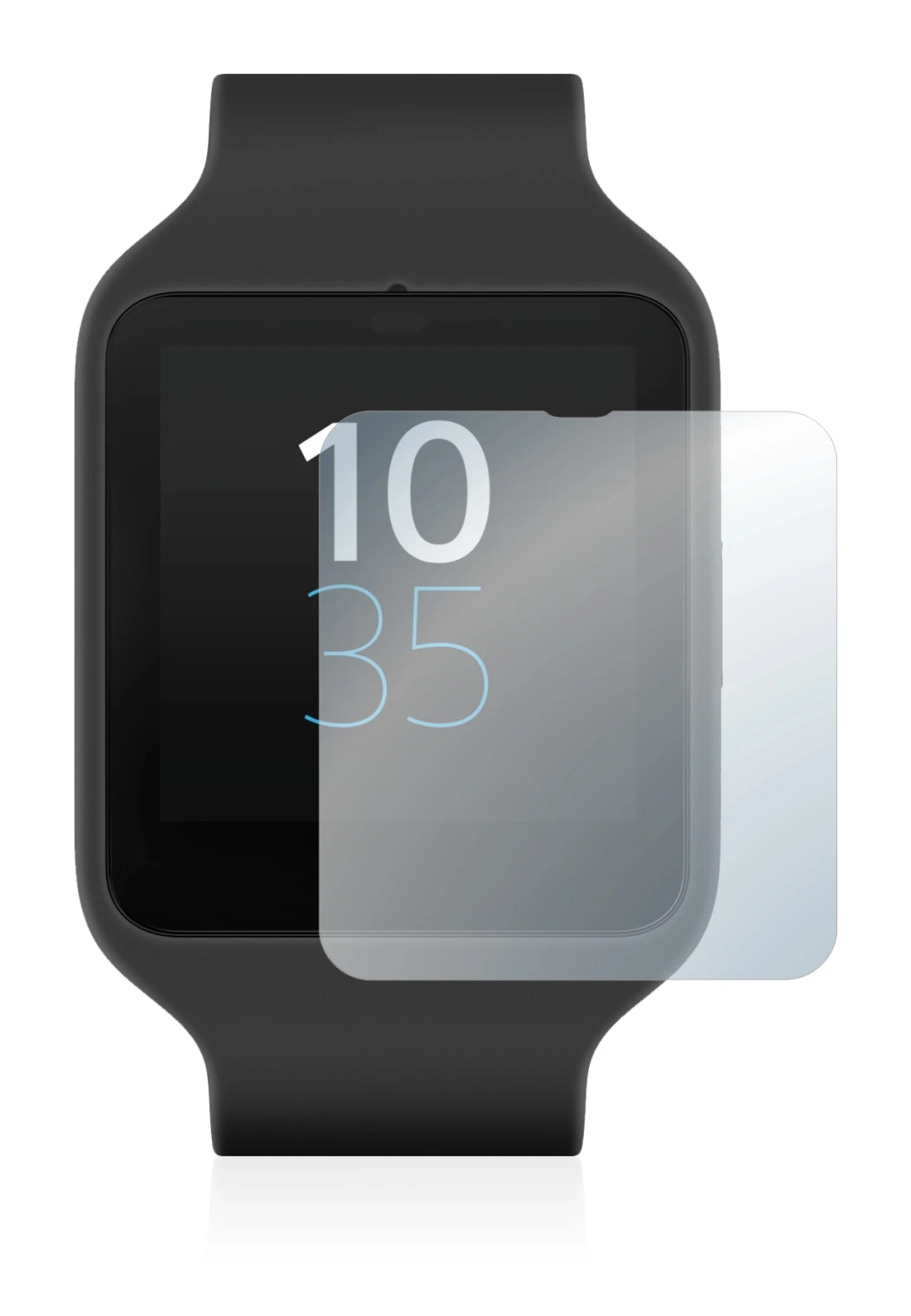 Image of the device Sony Smartwatch 3 SWR50 with a wide variety of screen protectors.