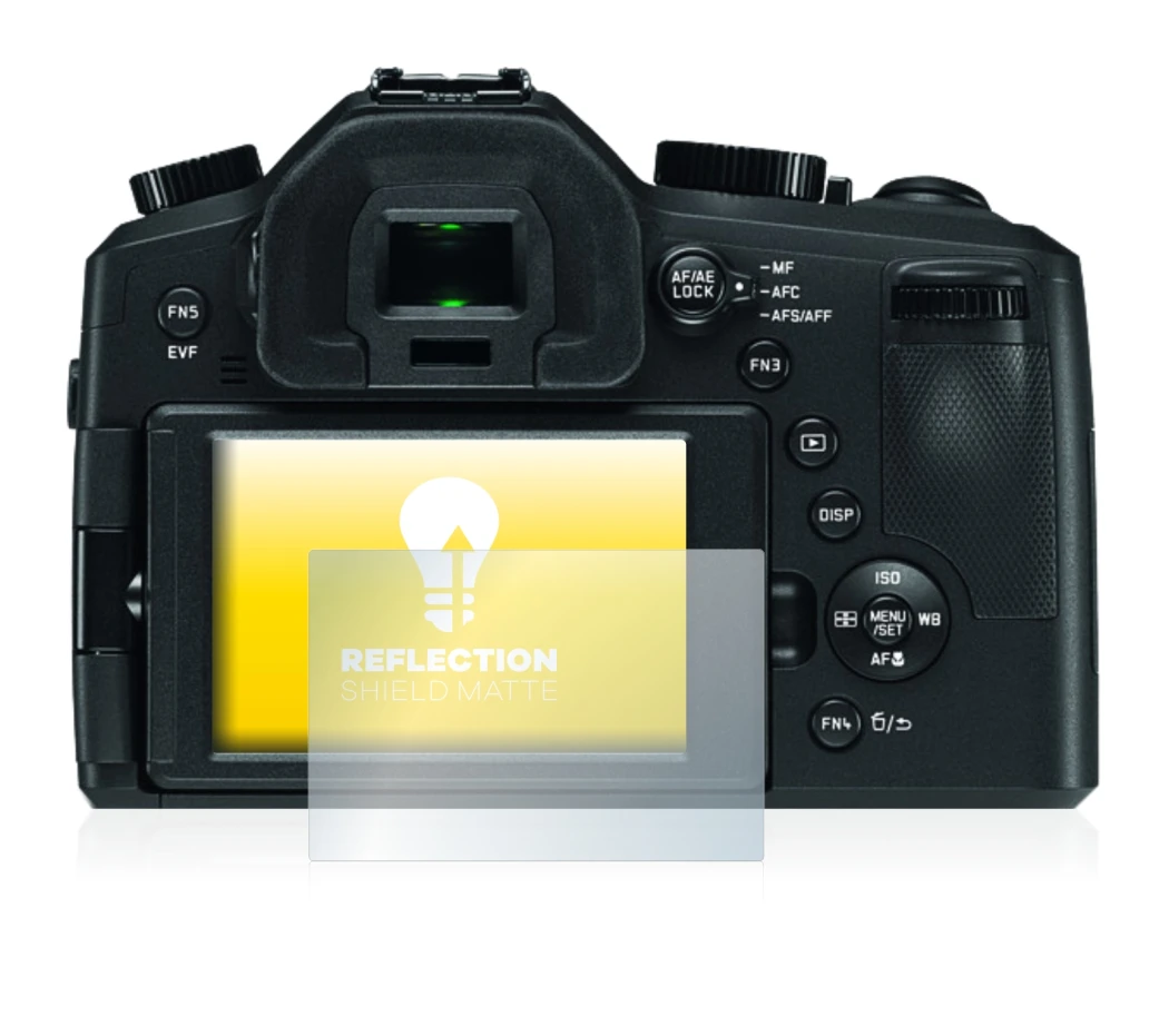 Image of the device Leica V-LUX (Typ 114) with a wide variety of screen protectors.