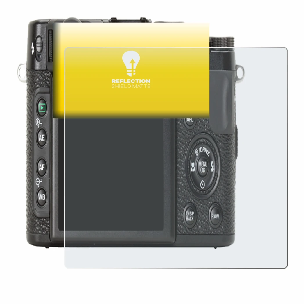 Image of the device Fujifilm X10 with a wide variety of screen protectors.