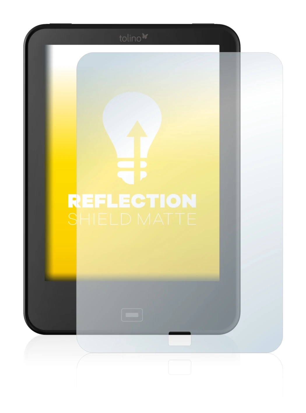 Image of the device Tolino Vision 2 with a wide variety of screen protectors.
