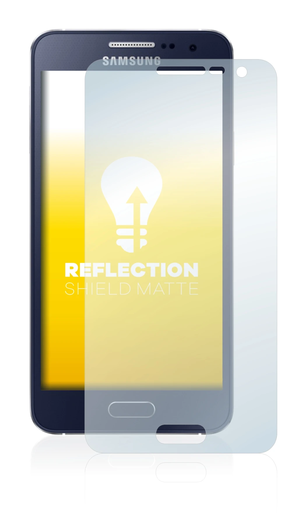 Image of the device Samsung Galaxy A3 2015 with a wide variety of screen protectors.