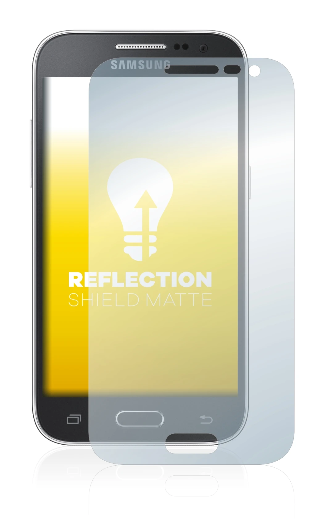 Image of the device Samsung Galaxy Core Prime G360 with a wide variety of screen protectors.