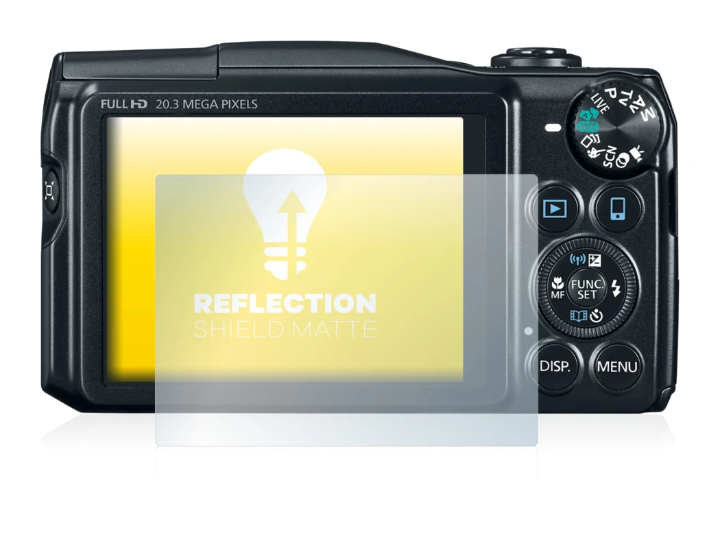 Image of the device Canon PowerShot SX710 HS with a wide variety of screen protectors.