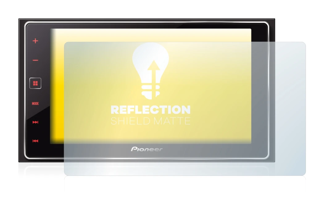 Image of the device Pioneer SPH-DA120 with a wide variety of screen protectors.