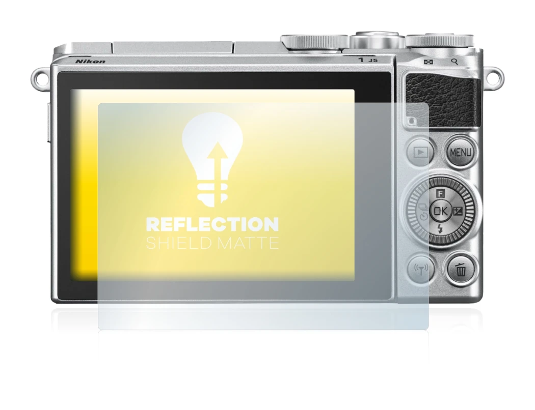 Image of the device Nikon 1 J5 with a wide variety of screen protectors.