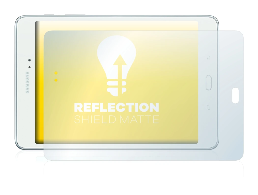 Image of the device Samsung Galaxy Tab A 8.0 with a wide variety of screen protectors.