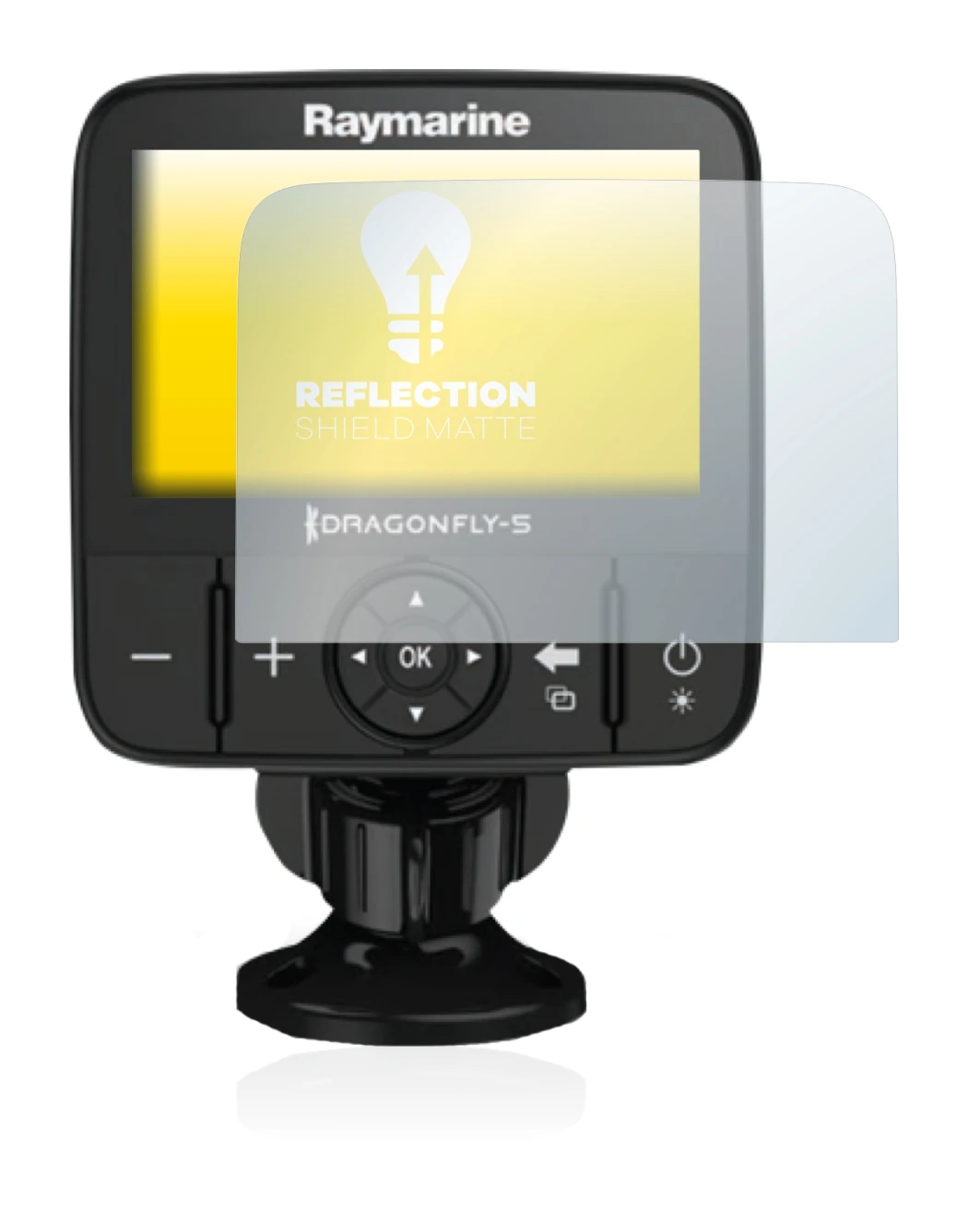 Image of the device Raymarine Dragonfly 5 with a wide variety of screen protectors.
