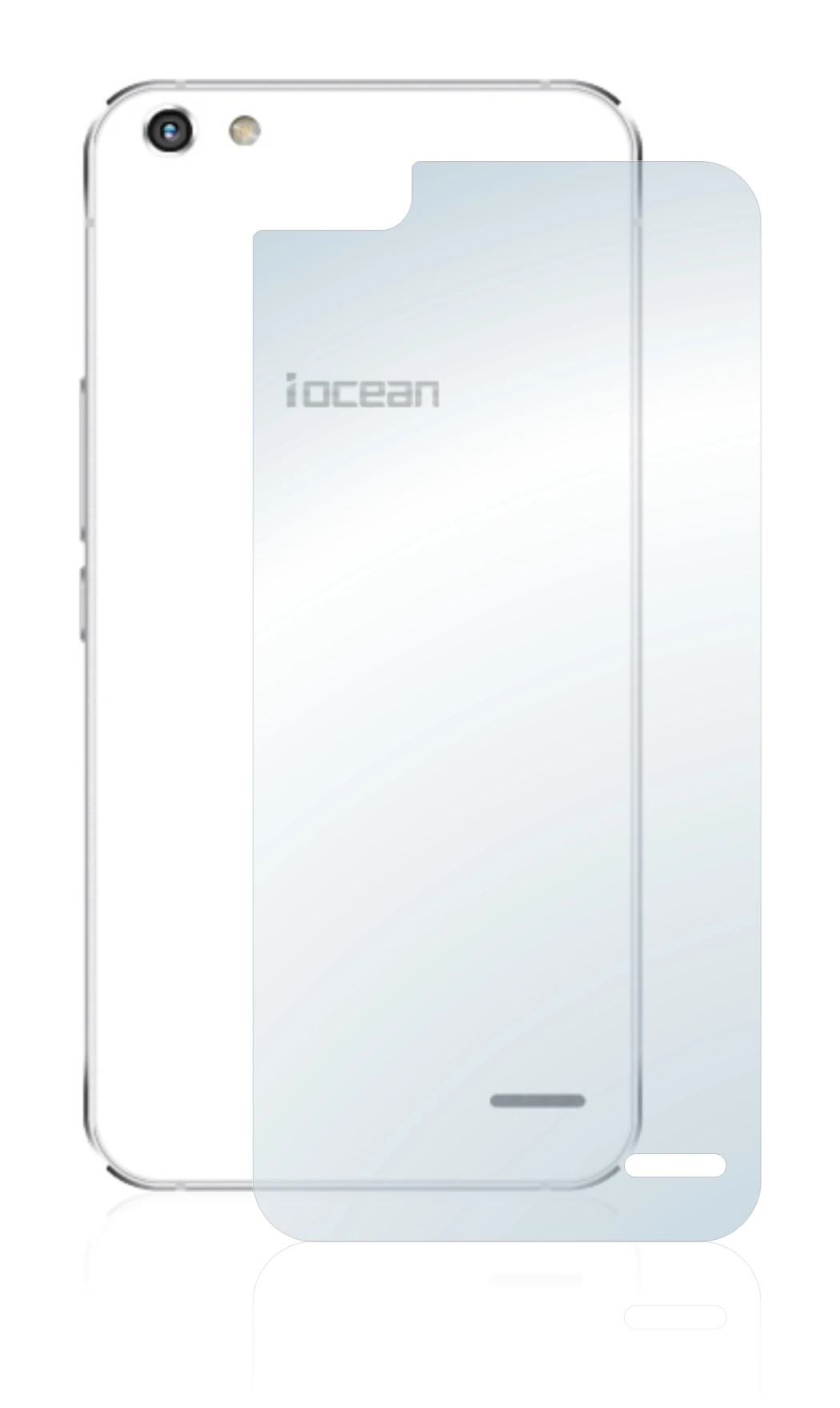 Image of the device iOcean X9 (Back) with a wide variety of screen protectors.