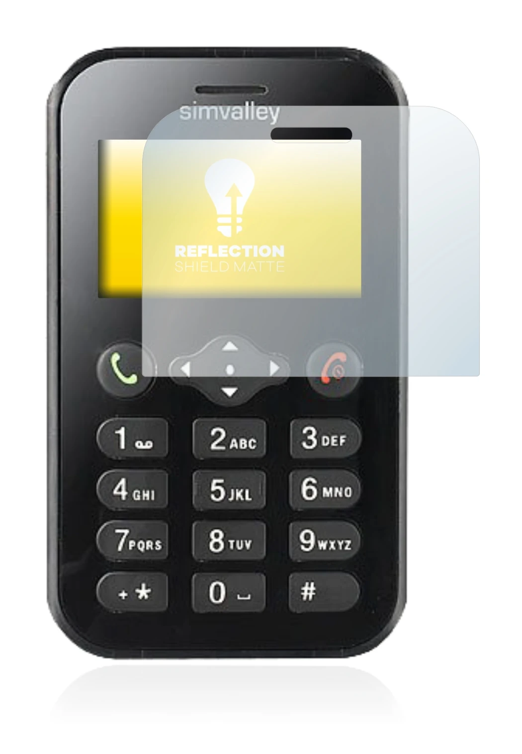 Image of the device Simvalley Mobile RX-484 Pico with a wide variety of screen protectors.