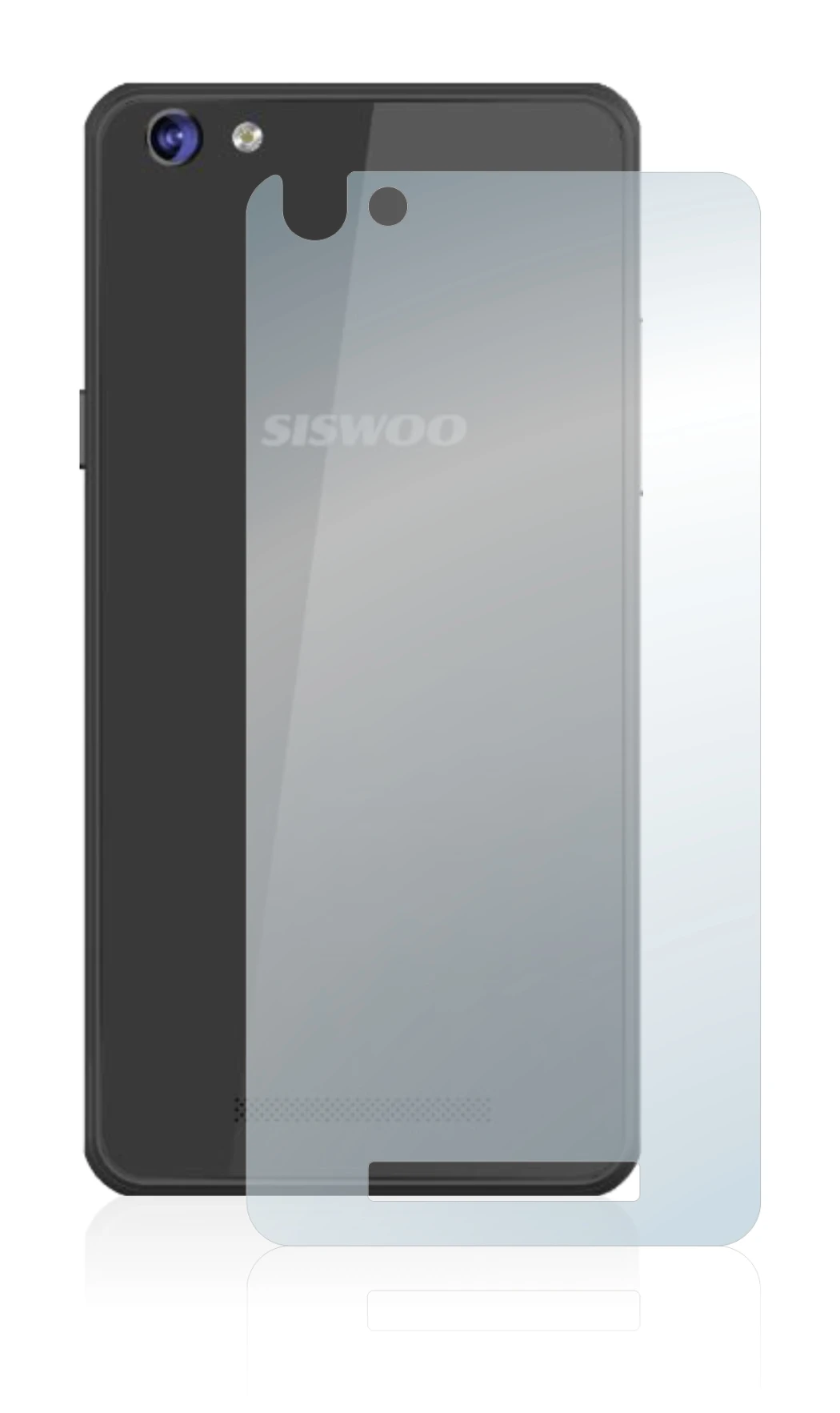 Image of the device Siswoo C50 Longbow (Back) with a wide variety of screen protectors.