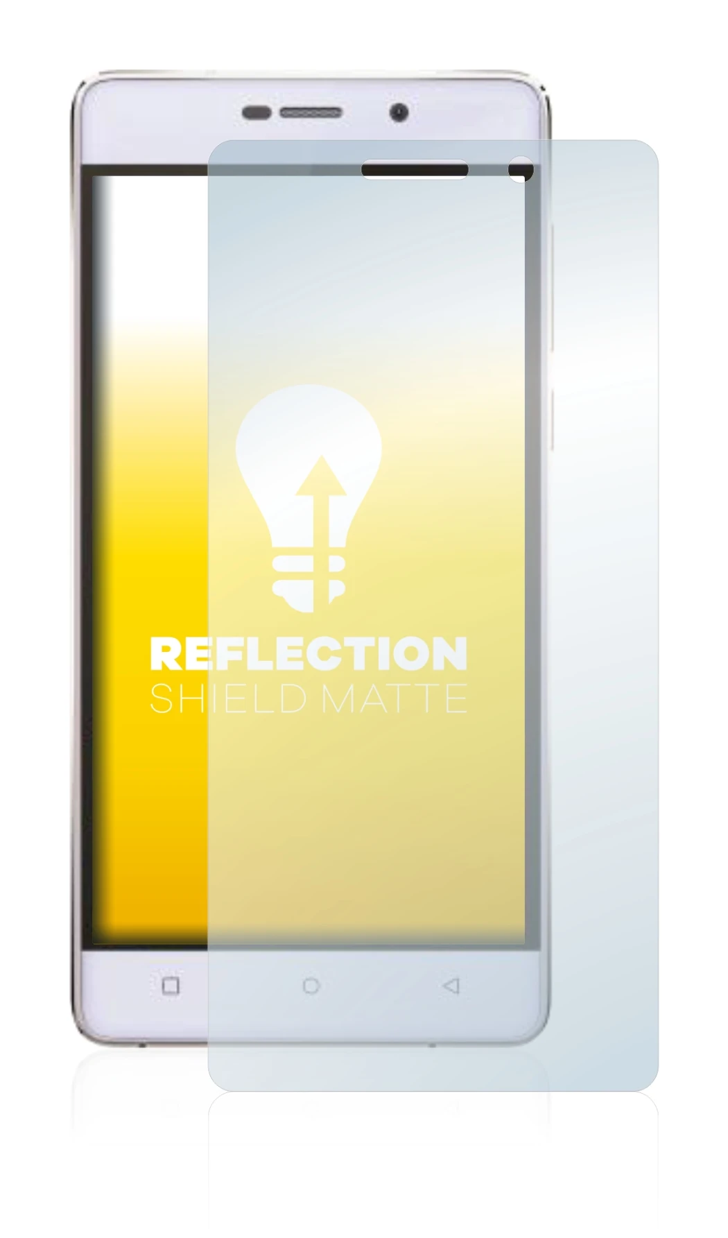 Image of the device Gionee Marathon M4 with a wide variety of screen protectors.