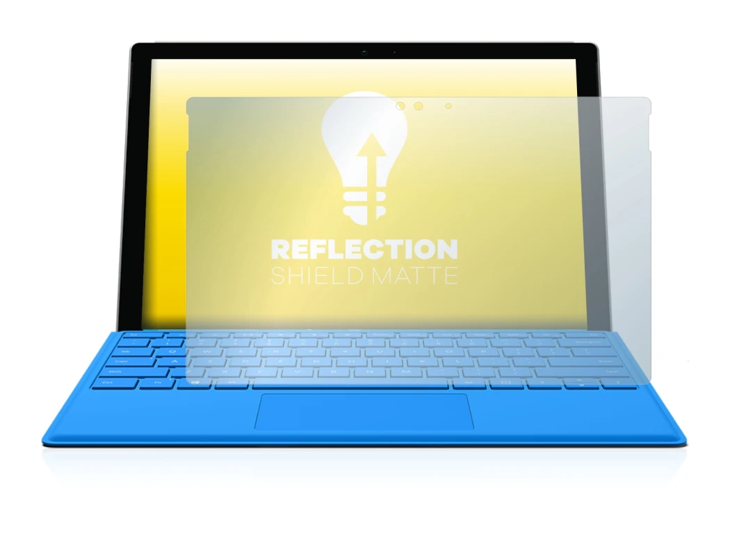 Image of the device Microsoft Surface Pro 4 with a wide variety of screen protectors.