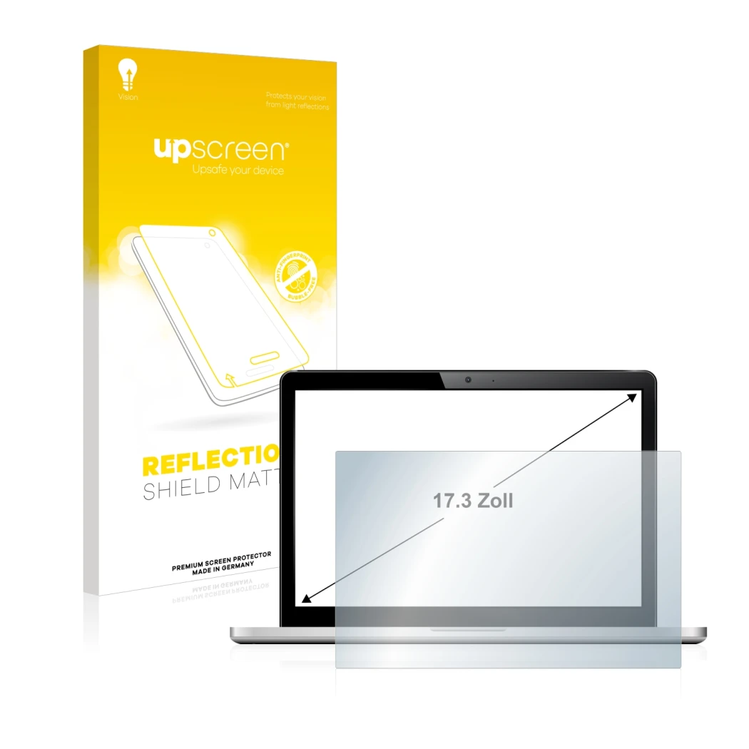 Front side of a product packaging with the brand logo upscreen. Next to it is the device shown with the corresponding screen p