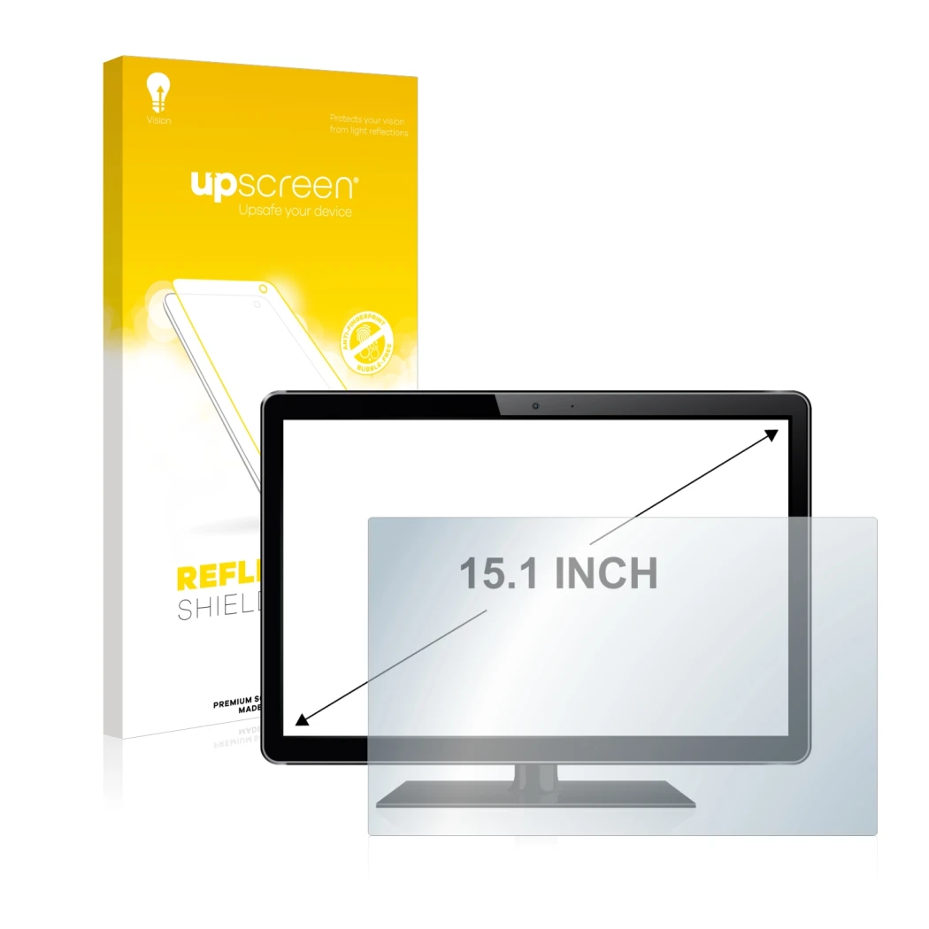 Front side of a product packaging with the brand logo upscreen. Next to it is the device shown with the corresponding screen p