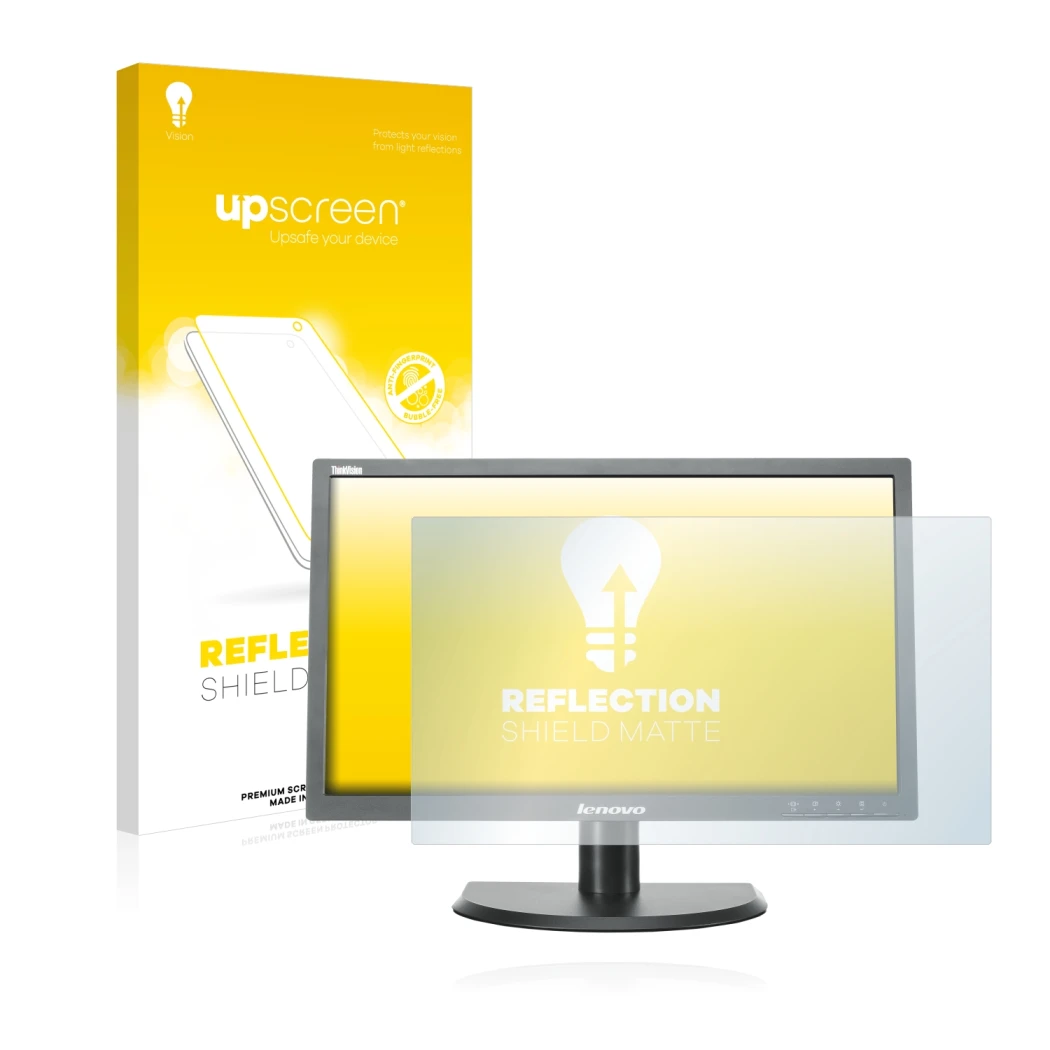 Front side of a product packaging with the brand logo upscreen. Next to it is the device Lenovo LT2323p shown with the corresp