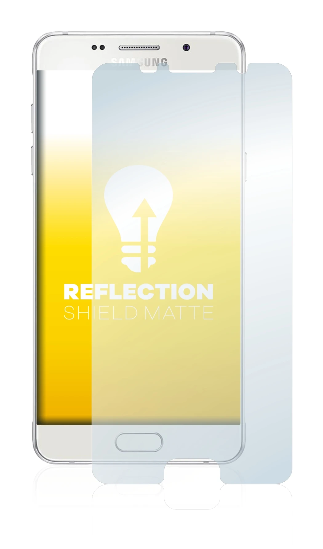 Image of the device Samsung Galaxy A5 2016 with a wide variety of screen protectors.