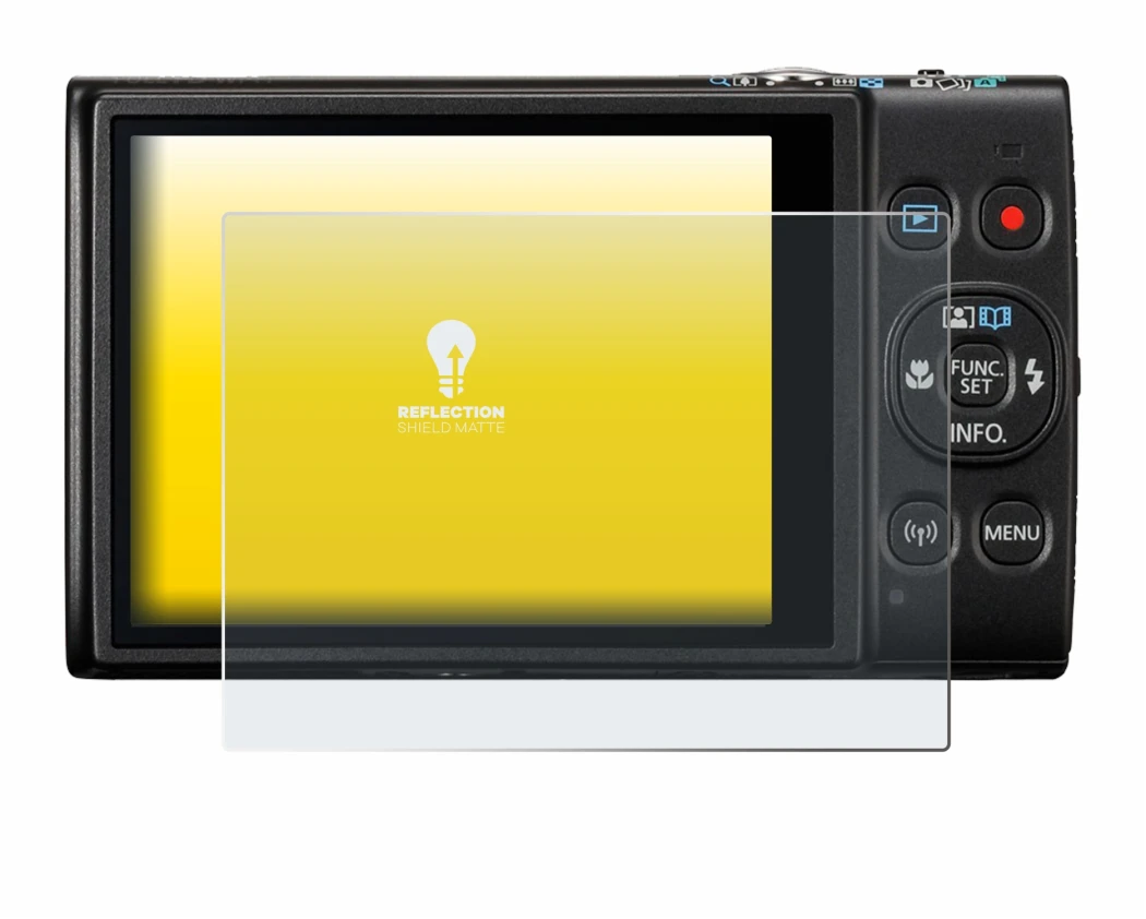 Image of the device Canon Digital Ixus 285 hs with a wide variety of screen protectors.