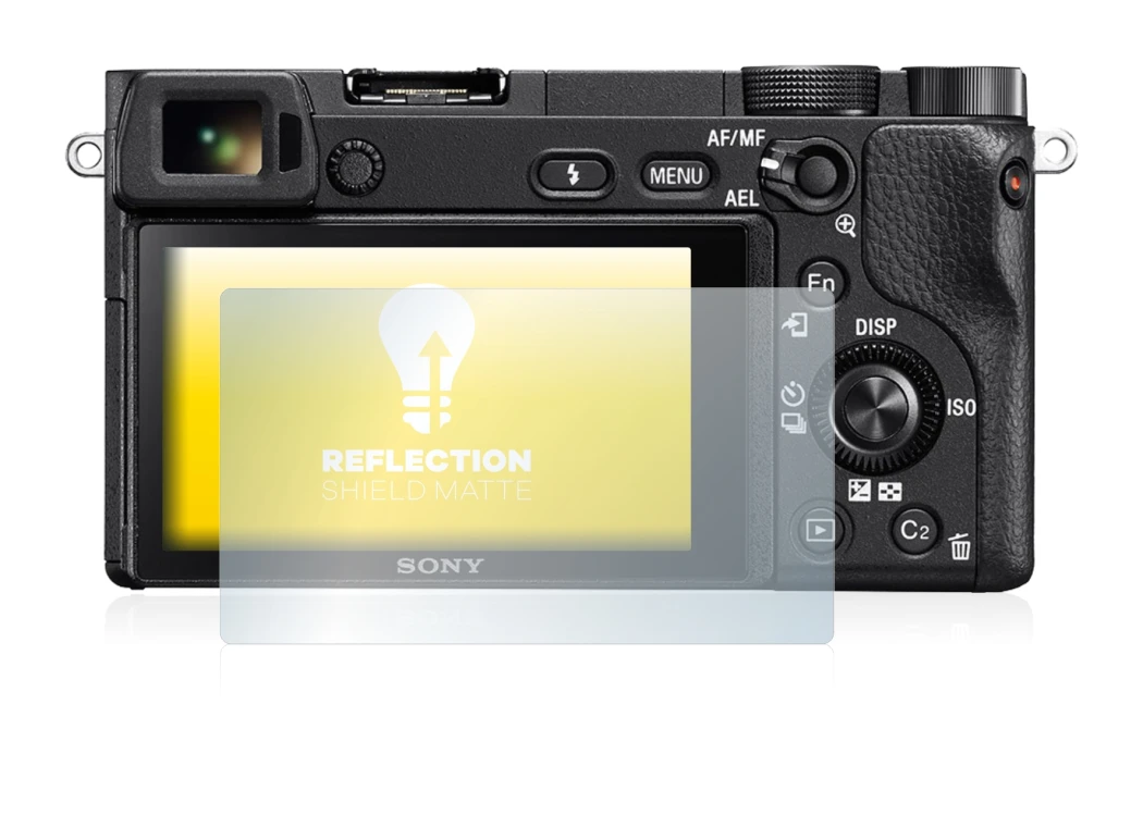 Image of the device Sony Alpha 6300 with a wide variety of screen protectors.