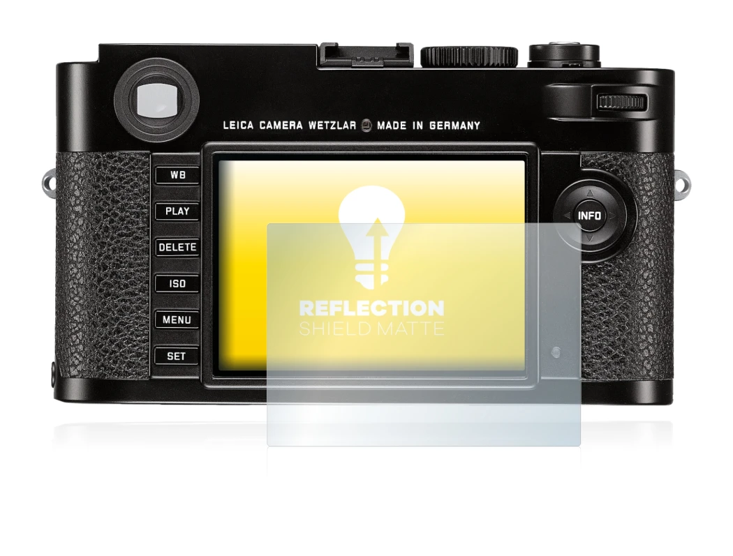 Image of the device Leica M (Typ 262) with a wide variety of screen protectors.