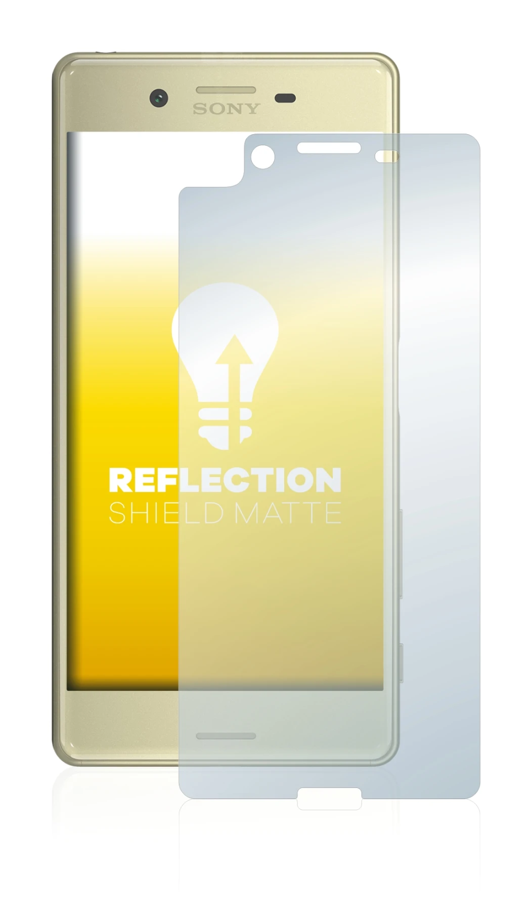 Image of the device Sony Xperia X with a wide variety of screen protectors.