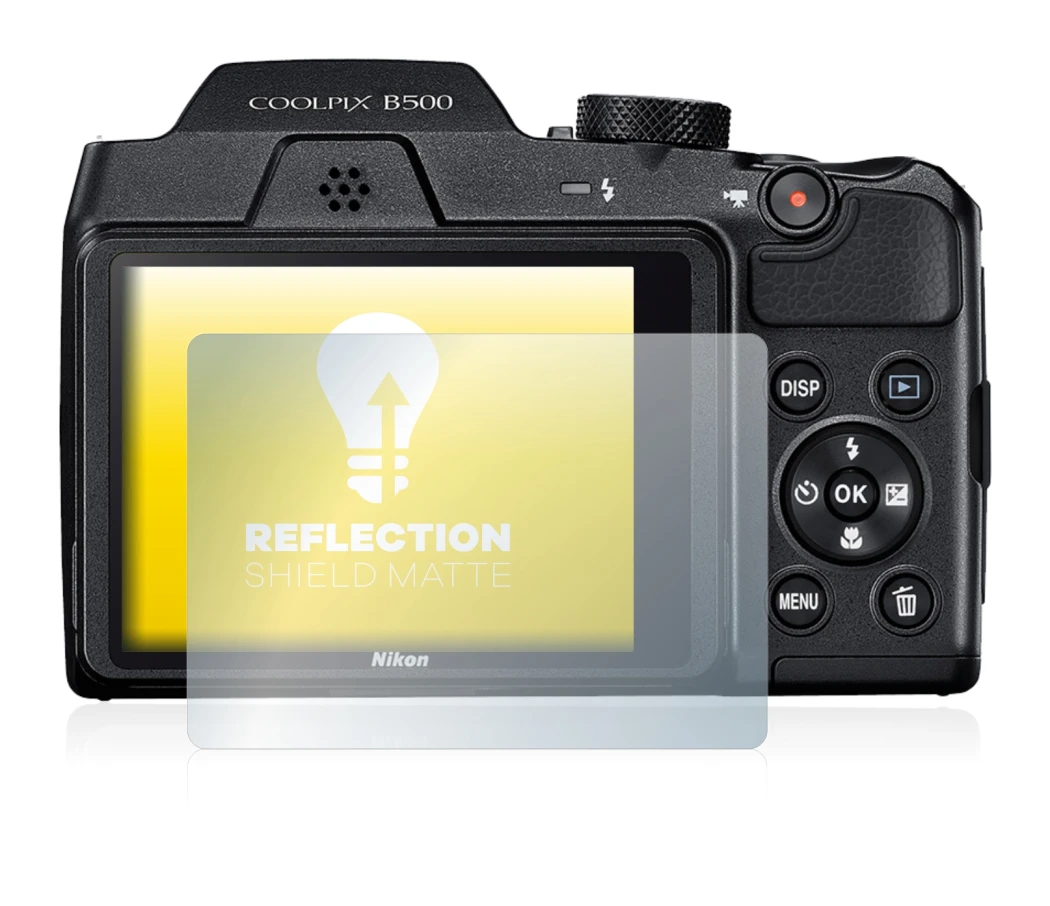 Image of the device Nikon Coolpix B500 with a wide variety of screen protectors.