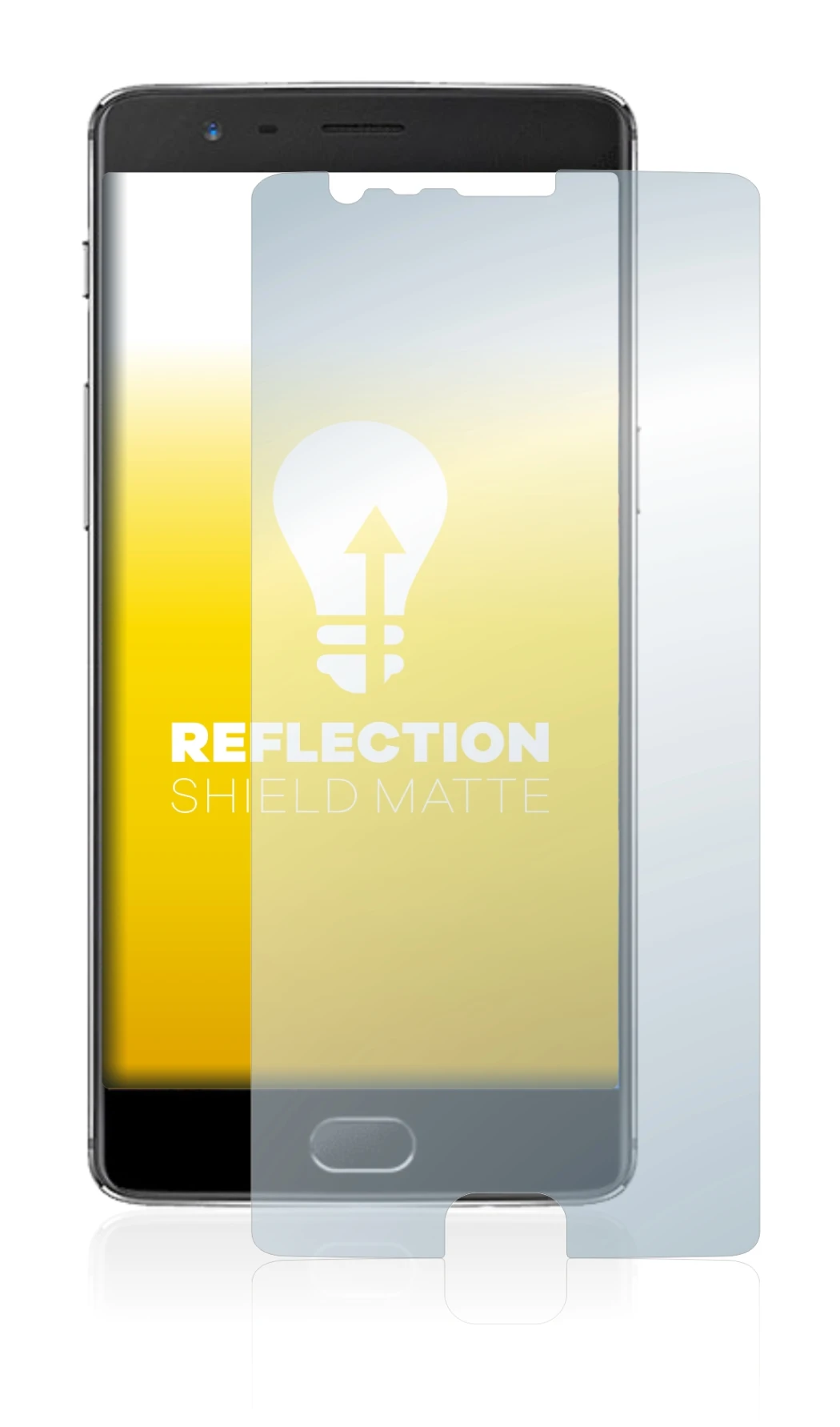 Image of the device OnePlus 3 with a wide variety of screen protectors.