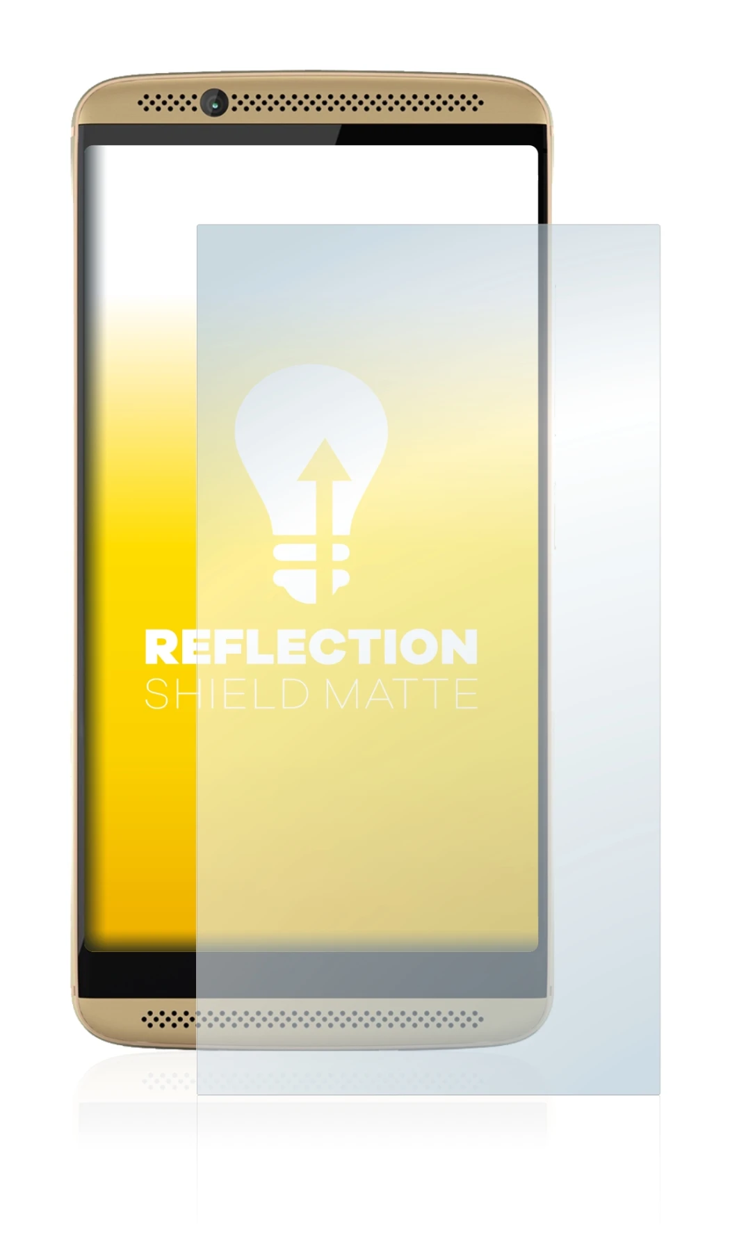 Image of the device ZTE Axon 7 with a wide variety of screen protectors.