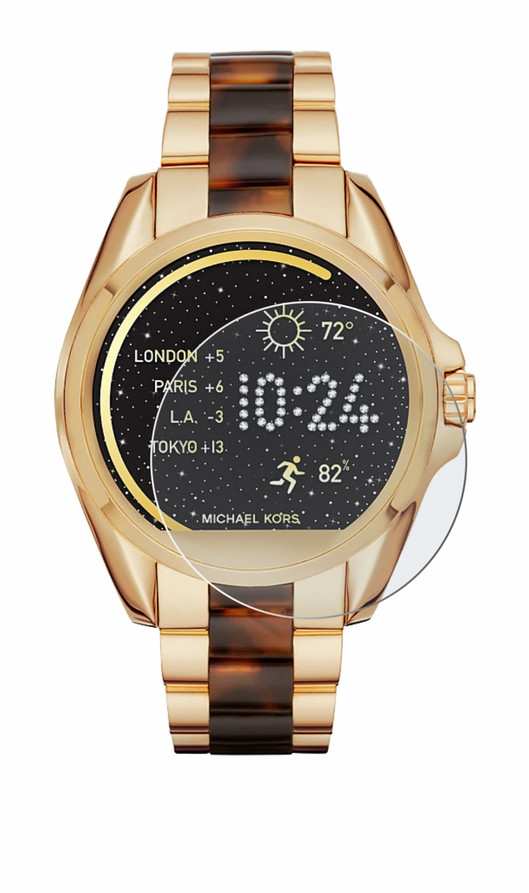 Image of the device Michael Kors Access Bradshaw with a wide variety of screen protectors.