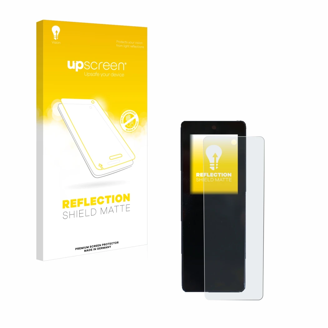 Front side of a product packaging with the brand logo upscreen. Next to it is the device Stromer ST2 Omni-Display shown with t