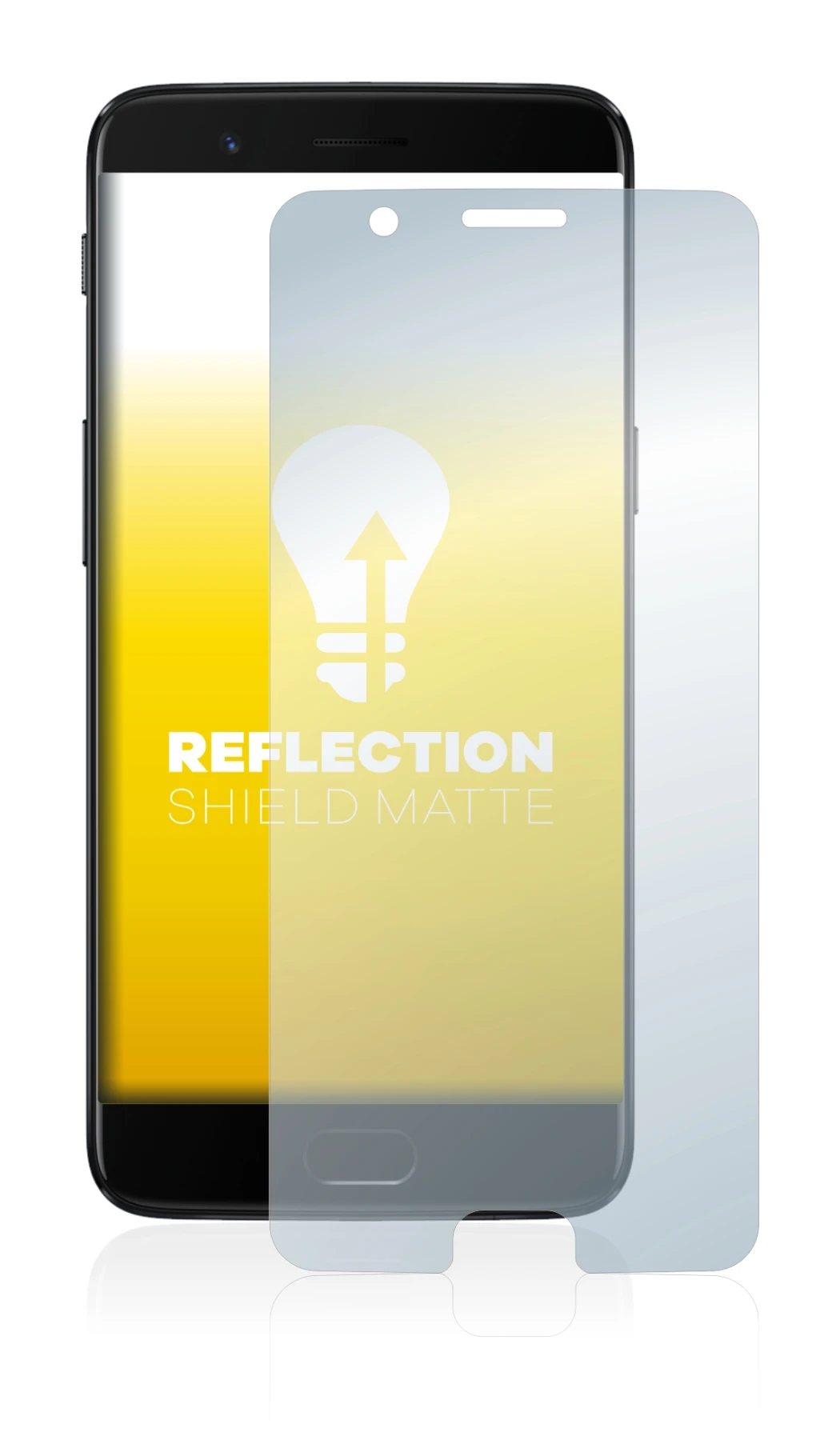 Image of the device OnePlus 5 with a wide variety of screen protectors.