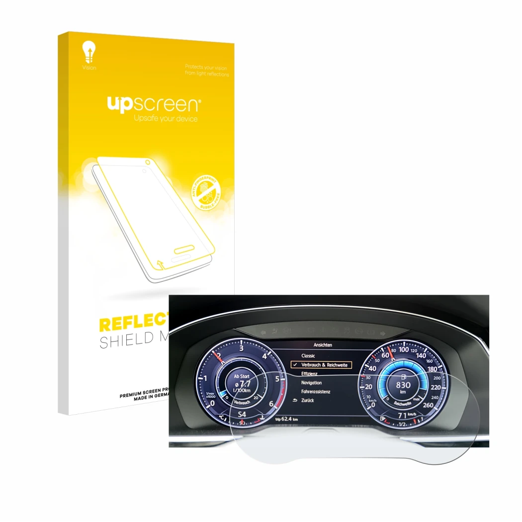 Front side of a product packaging with the brand logo upscreen. Next to it is the device Volkswagen Tiguan 2017 Active Info Co